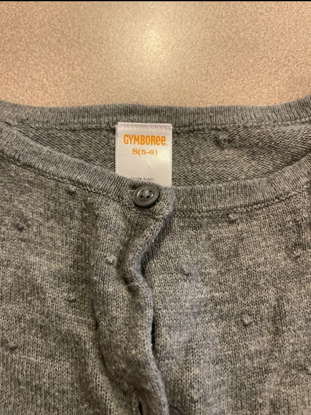 Gymboree Gray Knit Sweater Cardigan - 5/6